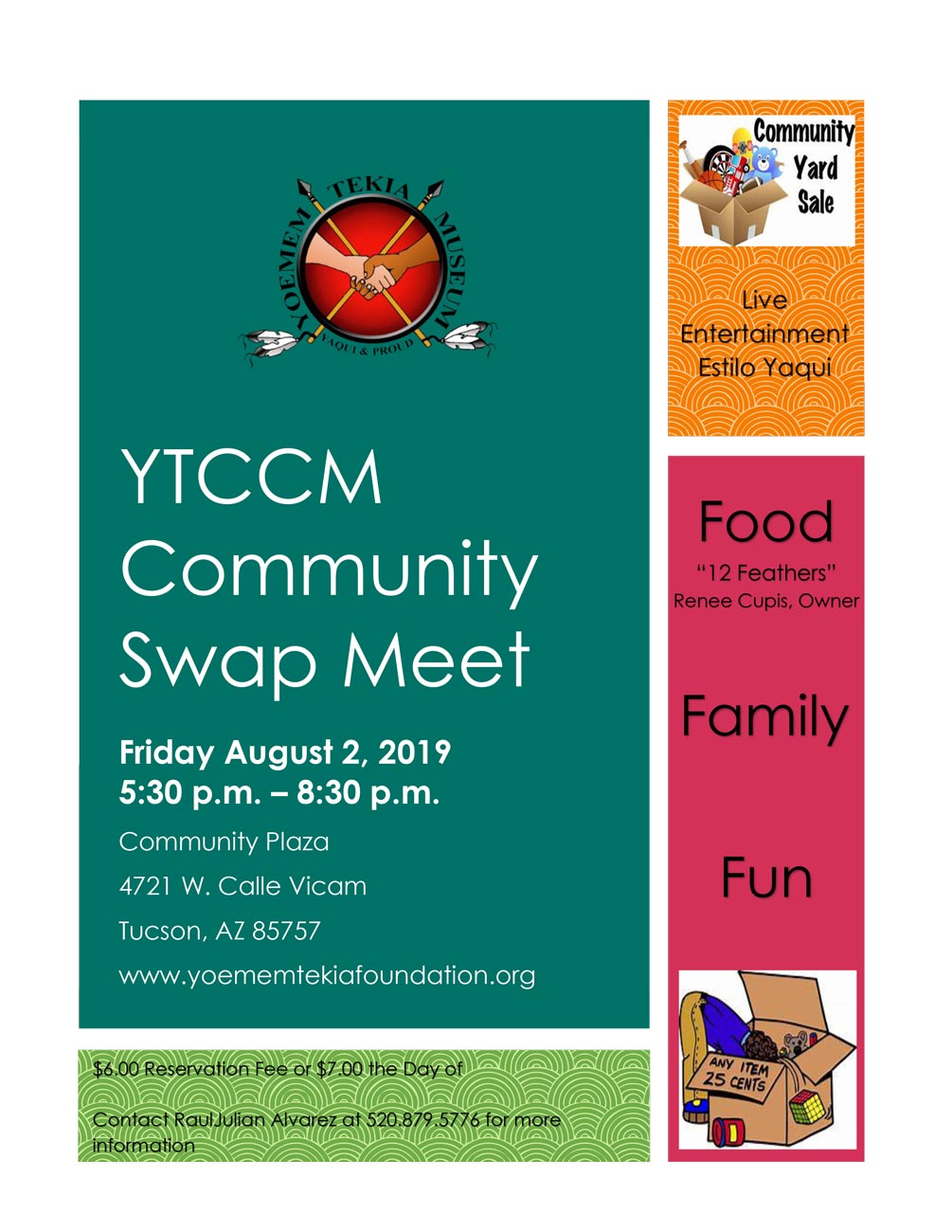 YTCCM Community Swap Meet flyer